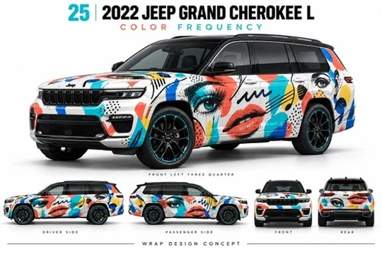 2022 Jeep Grand Cherokee L Pop art concept