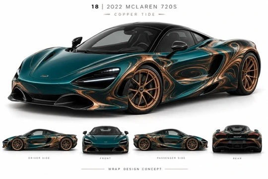2022 McLaren 720S Fluid art concept