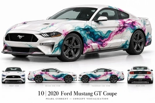 2020 Ford Mustang GT Coupe Fluid art concept