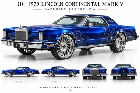 1979 Lincoln Continental Mark V Celestial linework concept